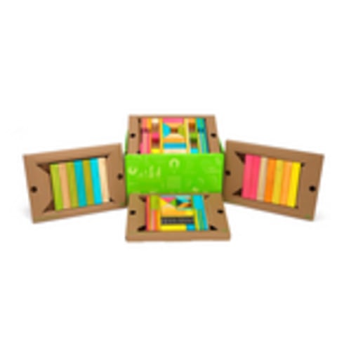 The Classroom Kit Magnetic Wooden Blocks Bulk Pack 130 pieces at Tegu Toys