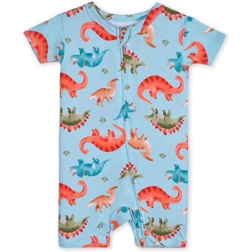 Gerber Unisex Baby Buttery Soft Short Sleeve Romper with Viscose Made from Eucalyptus