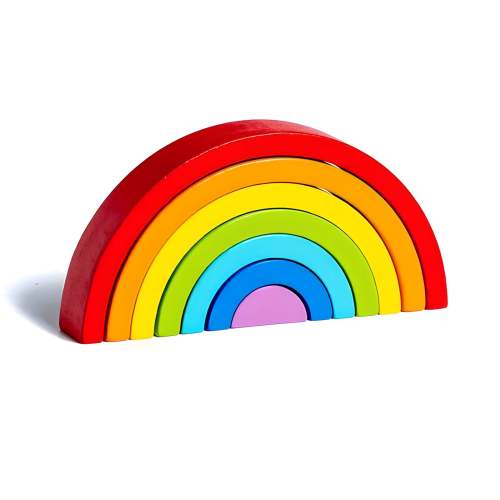 Small Wooden Rainbow Arch Blocks