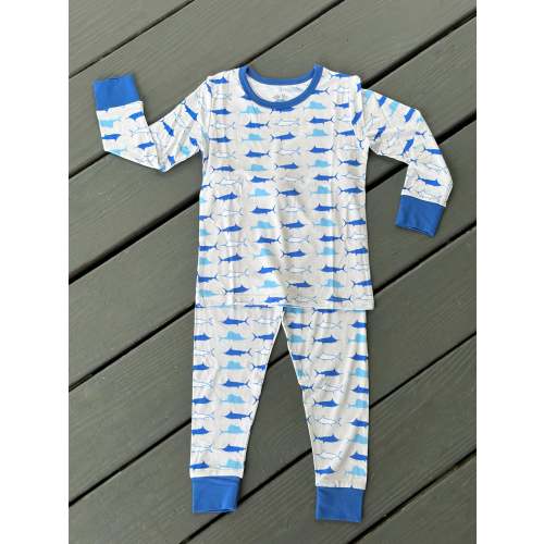 Grand Slam Jams Blue Two Piece Pajama – TidalTots