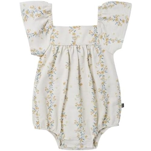 Modern Moments by Gerber Baby Girls Lace Ruffle Bubble Romper