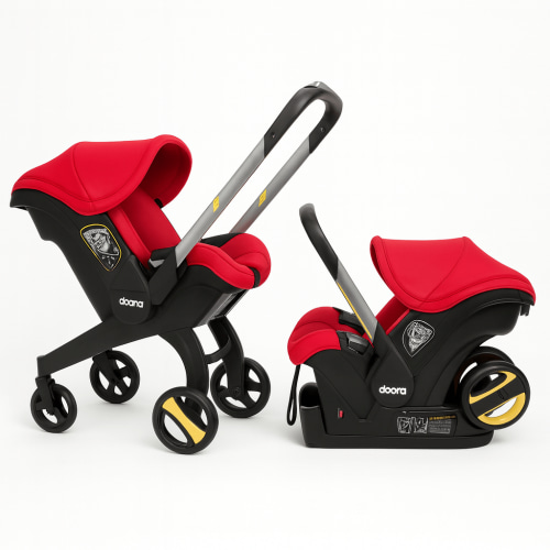 Doona Nitro Black Car Seat & Stroller – All-in-One Infant Travel System, Converts from Car Seat to Stroller in Seconds