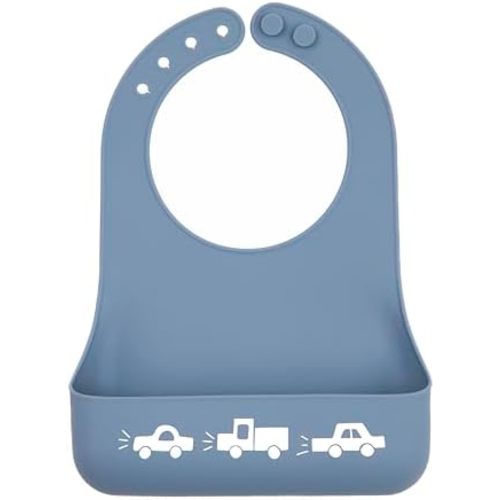 Bella Tunno Little Bites Bib – Silicone Baby Bibs for Infant Girls and Boys Ages 3-12 Months, BPA Free Soft Silicone Bib