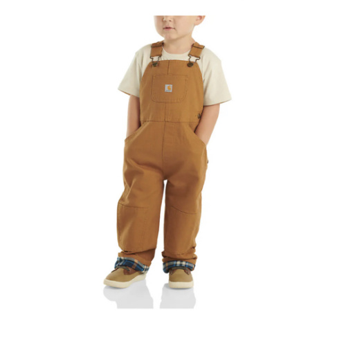 Kids' Canvas Bib Overall Flannel-Lined (Baby/Toddler) | Carhartt