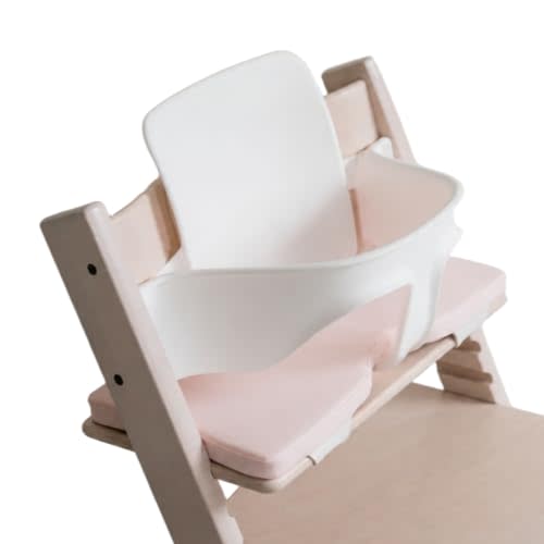 COZYKIDS Tripp Trapp Compatible Baby Cushion | Waterproof High Chair Cushion | Soft Foam Padding (Baby Pink, Baby)