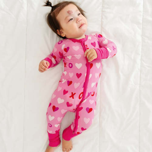 Pink XOXO Zippy - Newborn Size