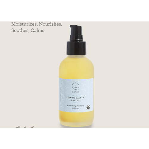 USDA Organic Calming Baby Oil – Natural Lavender & Chamomile Baby Massage Oil for Nourishing, Soothing & Delicate Skin