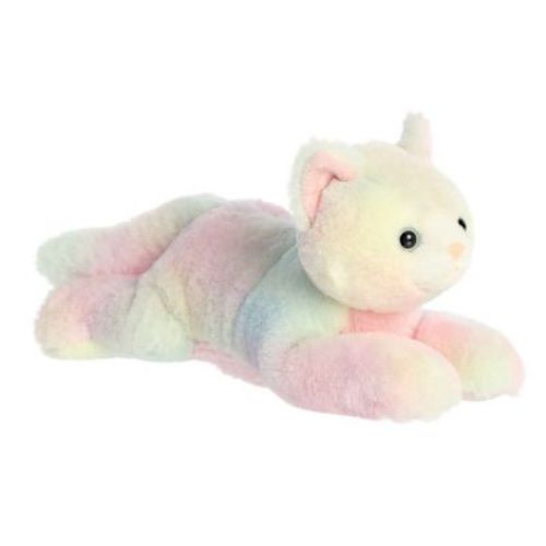 Aurora Medium Calli Kitten Flopsie Adorable Stuffed Animal Pink 12"