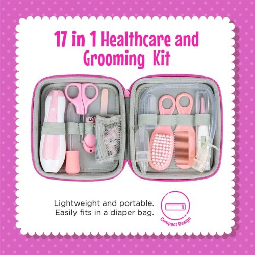 KAILEXBABY 18-in-1 Baby Health Care and Grooming Kit, Electric Infant Nail Trimmer Set, Baby Nail Filer and Baby Nail Clippers