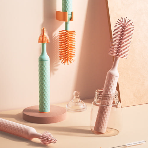 Electric baby bottle brush