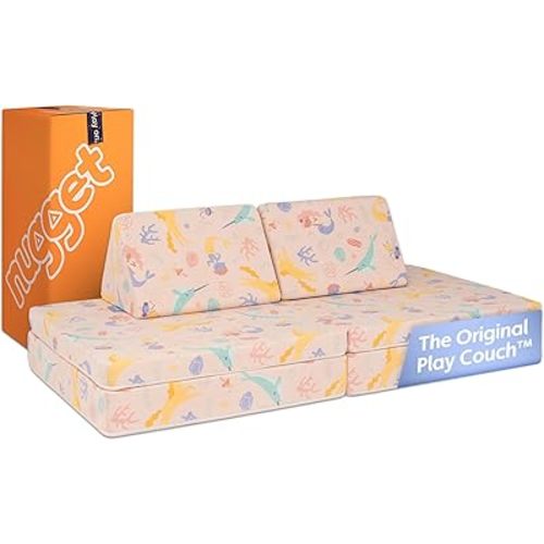Nugget - The Original Play Couch for Kids - Modular Foam Children's Sofa for Playroom, Imagination, & Creative Open Ended Play - Washable & Convertible Playroom Furniture, Fable