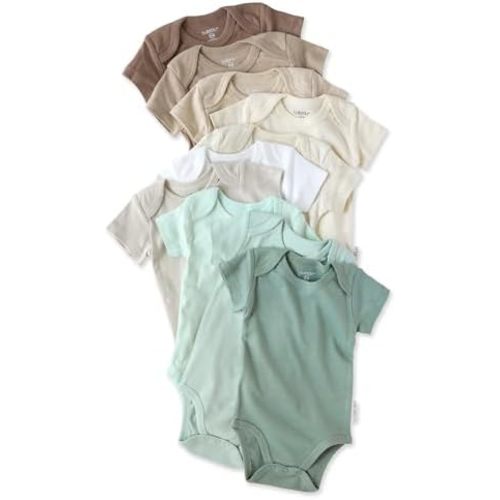 Butterblu Baby Avery 10-pack Short Sleeve Bodysuits​ 100% Organic Cotton for Baby Boys​ & Girls