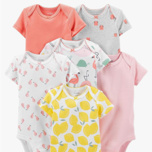 Simple Joys by Carter's Baby-Girls 6-Pack Short-Sleeve Bodysuit