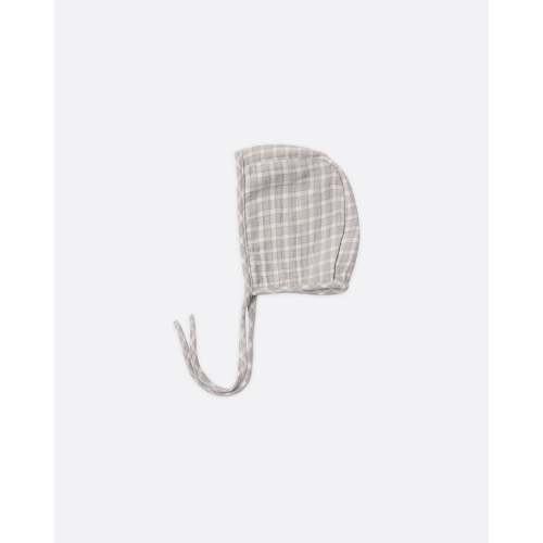 Woven Baby Bonnet Blue Gingham – Quincy Mae