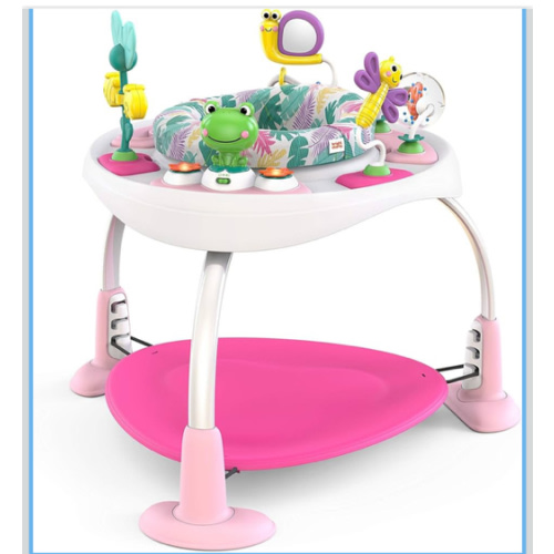 Bright Starts Bounce Bounce Baby 2-in-1 Activity Jumper & Table - Playful Palms