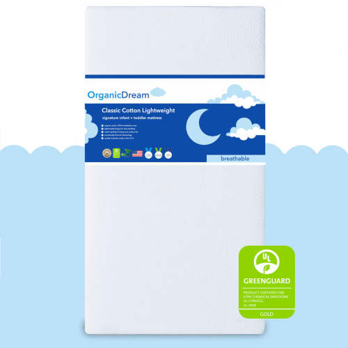 Organic Cotton Lightweight Crib Mattress | Organic Dream® | Organic Baby Crib Mattress