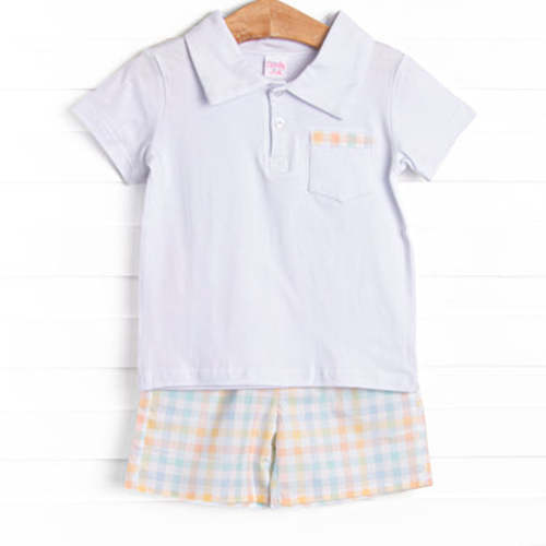 Sunday Best Short Set, Blue – Stitchy Fish