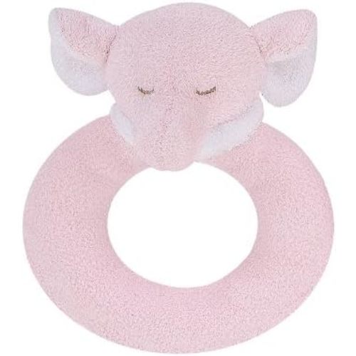 Angel Dear - Pink Elephant, Ring Rattle