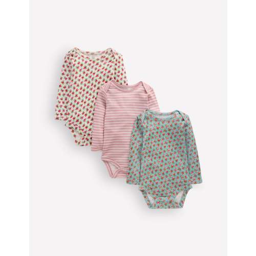 3 - pack Pointelle Bodies - Multi Floral | Boden USA