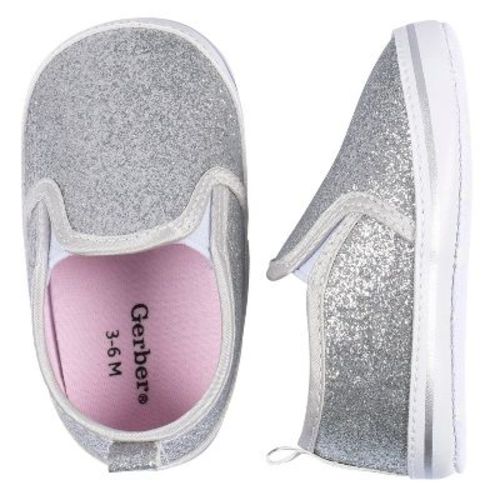 Gerber Baby Girls' Soft Sole Slip-On Sneakers, Pink