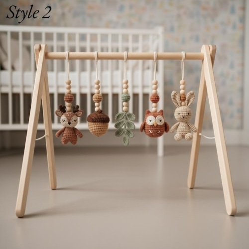 Handmade Custom Woodland Baby Gym | Style 2 | Baby Gym & Toys