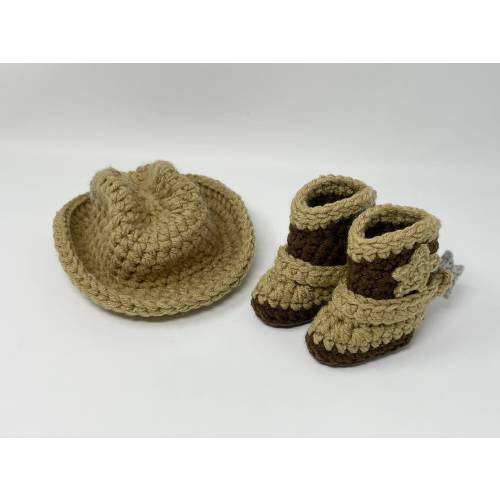 Baby Cowboy Hat - Baby Cowboy Hat and Boots - Newborn Cowboy Outfit - Infant Cowboy Outfit - Baby Western Wear - Baby Western Outfit