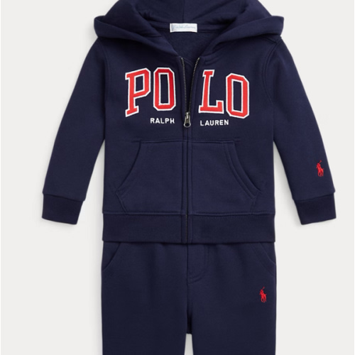 Logo Fleece Full-Zip Hoodie & Pant Set