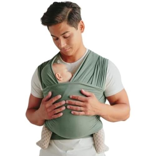 Solly Baby Wrap, Newborn to Toddler Baby Carrier (8-25 Lbs), Basil