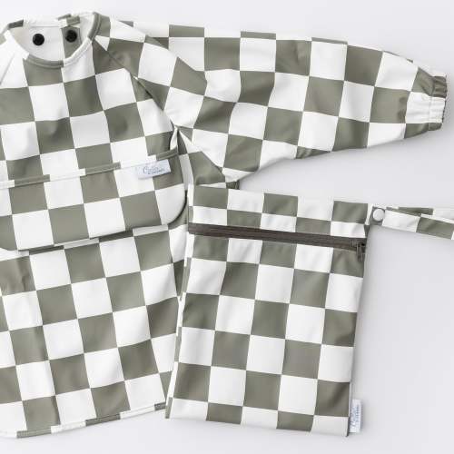 The Grayson Long Sleeve Bib - Checkered – Calla and Friends