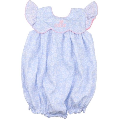 Blue Floral Bow Bubble