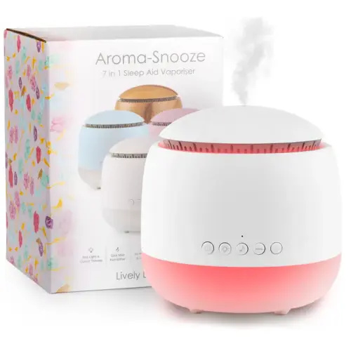 Lively Living Aroma-Snooze Sleep Aid + Hush Little Baby Organic 10ml - White | Baby Bunting AU