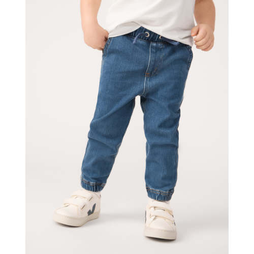 Midwash Blue Denim Jogger - Little Sleepies