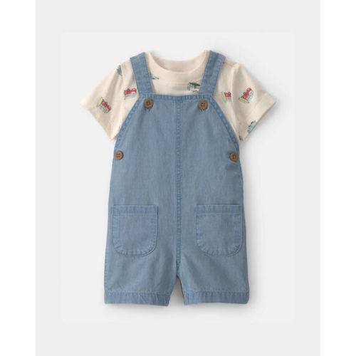 Baby 2-Piece Beachy Van Shortall Set - Blue | Carter's 6M