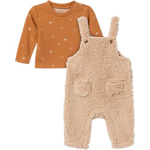 Modern Moments by Gerber unisex-baby 2-piece Microplush Overall Set