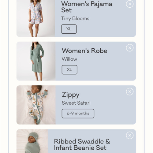 Little Sleepies “Going home Set” Pajamas, Robe, Onsie and Swaddle Set.