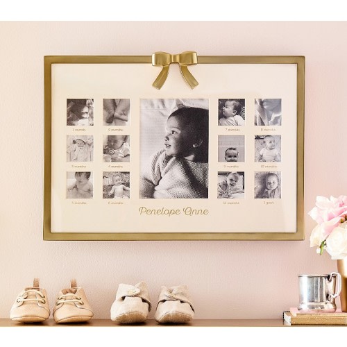 Ava Ribbon First Year Metal Frame (17"x 12")