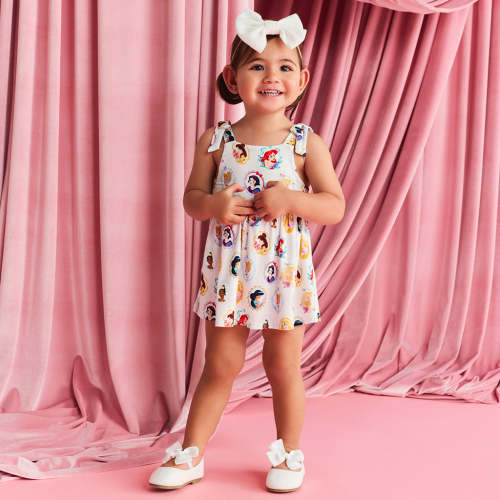 Disney Princess Portraits Bow Babydoll Bodysuit Dress