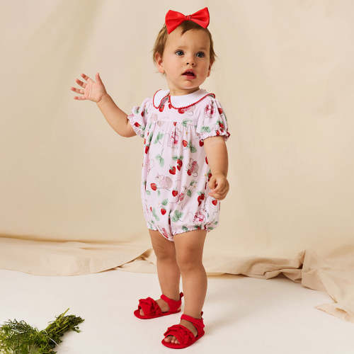 Country Mouse Peter Pan Collar Bubble Romper