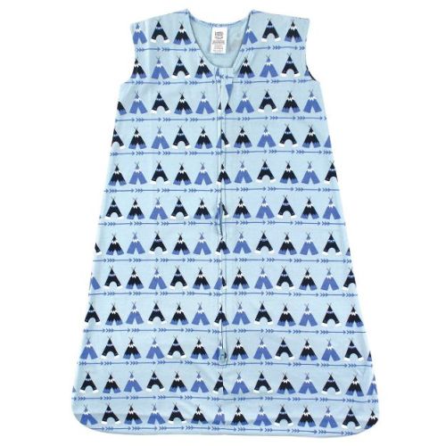 Luvable Friends Baby Boys Sleeveless Jersey Cotton Sleeping Bag, Sack, Blanket, Tepee Jersey, 0-6 Months