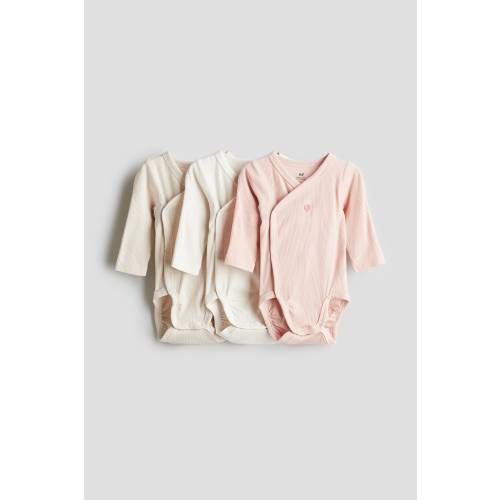 3-PACK WRAPOVER BODYSUITS