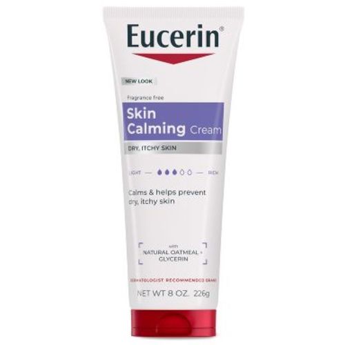 Eucerin Skin Calming Daily Body Cream Unscented 8oz: Moisturizing & Nourishing for Sensitive, Dry Skin
