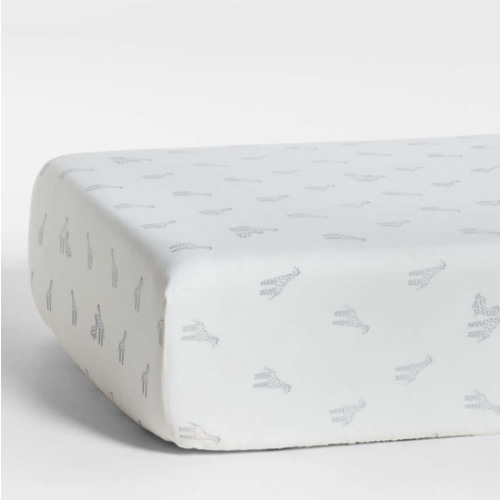 Supersoft Giraffe Organic Cotton Baby Crib Fitted Sheet