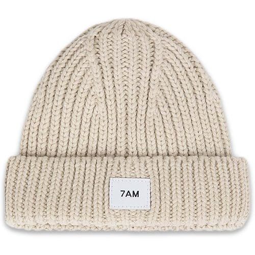 7AM Enfant Baby Beanie Hat - Unisex Kids Warm Winter Hat, Soft & Cozy Chunky Ribbed Design Cute Cap for Infant & Toddlers
