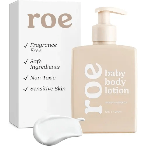 Roe Wellness- Baby Lotion Moisturizer Fragrance-Free | Great For Sensitive Skin Lightweight Moisturizing Lotion | For Babies, Infants, Kids and More