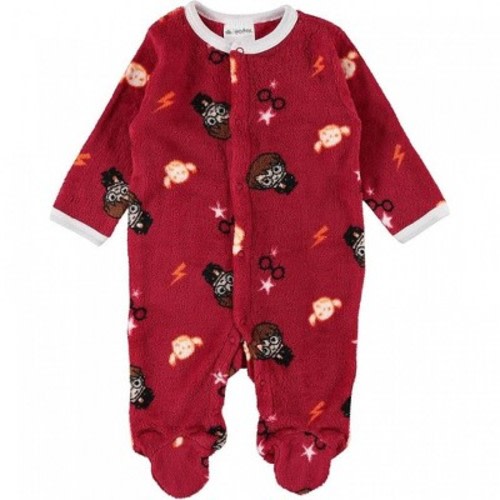 Kids Harry Potter House Mascot Print Baby Long Sleeve Footie Pajamas - 0-3 Months