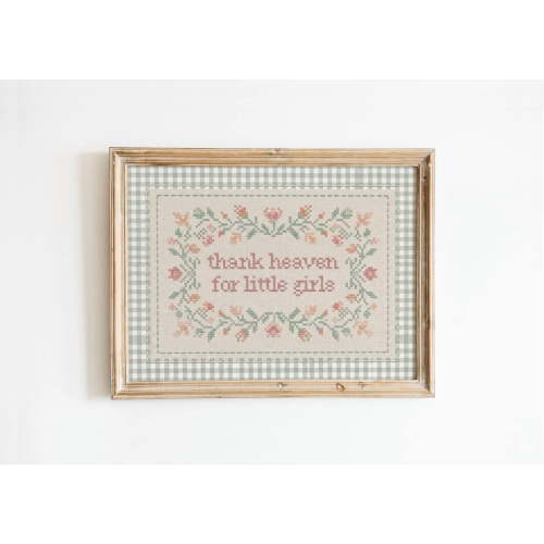 Thank Heaven For Little Girls Wall Art Print , Poster Print Only