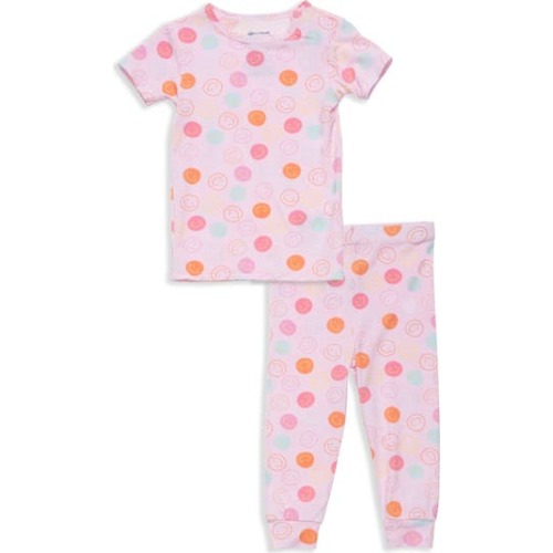Magnetic Me Pink Smile Magnetic Closure Pajamas Set | Nordstromrack