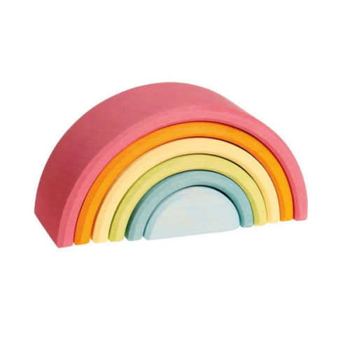 Pastel Wooden Rainbow Tunnel