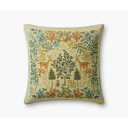 Woodland Forest Embroidered Pillow | Rifle Paper Co.