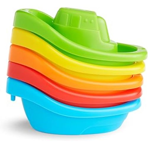 Munchkin Fleet of 5 Boats Bath Toy | Interactive and Fun Bath Toys for Babies and Toddlers | Easy Grip | Baby Essentials | Pack of 5 : Amazon.co.uk: Toys & Games
